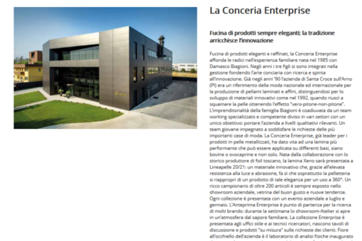 LA CONCERIA ENTERPRISE