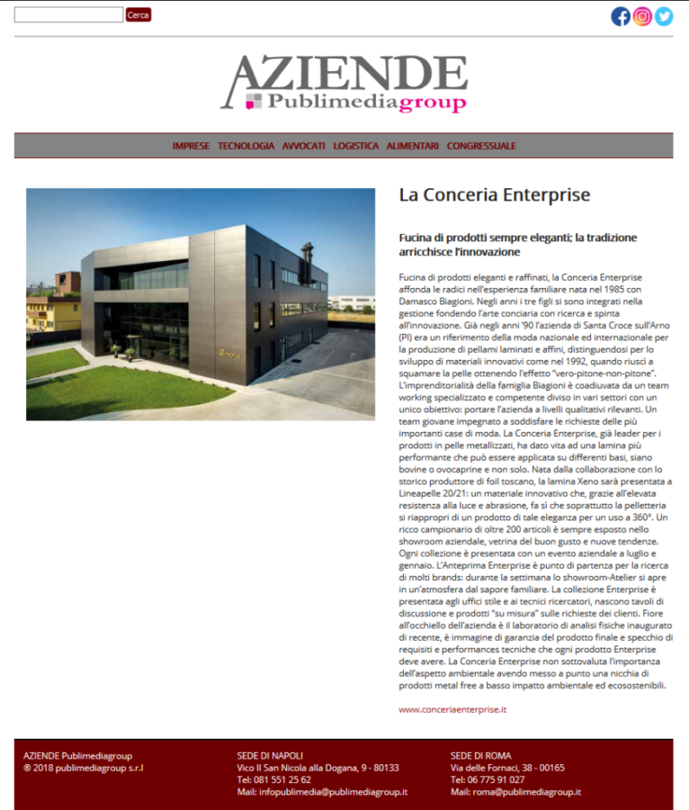 LA CONCERIA ENTERPRISE